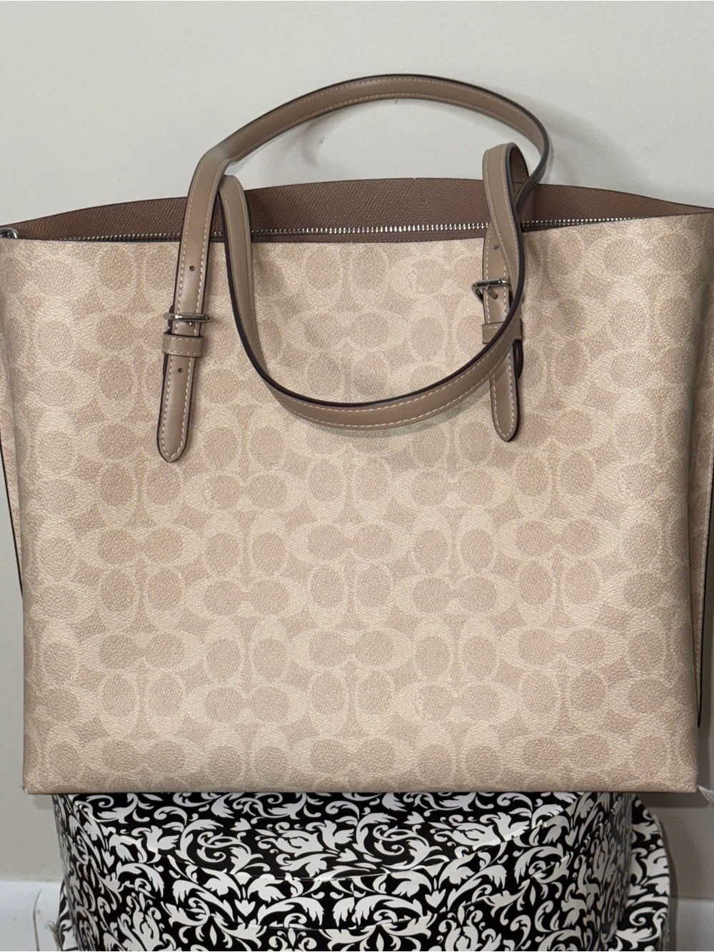 Coach Mollie Tote Bag 25 Beige Nude - Picture 3 of 14